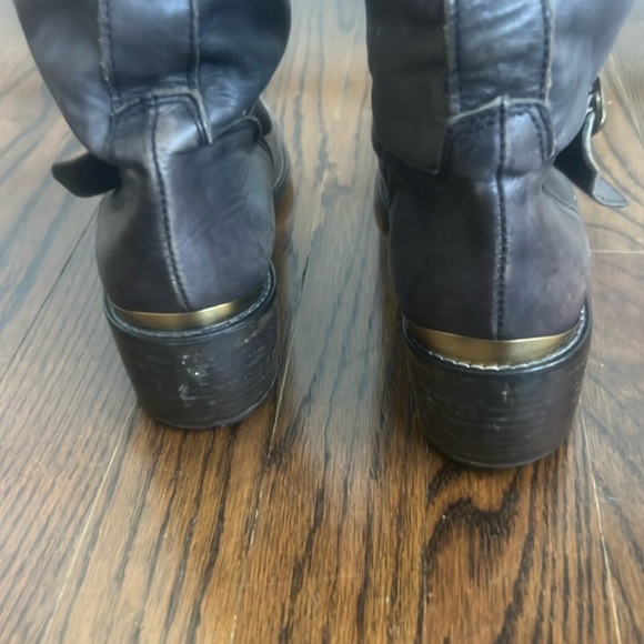 Lavorazione Artigiana leather boots in charcoal color size 39 Great condition - Picture 7 of 10